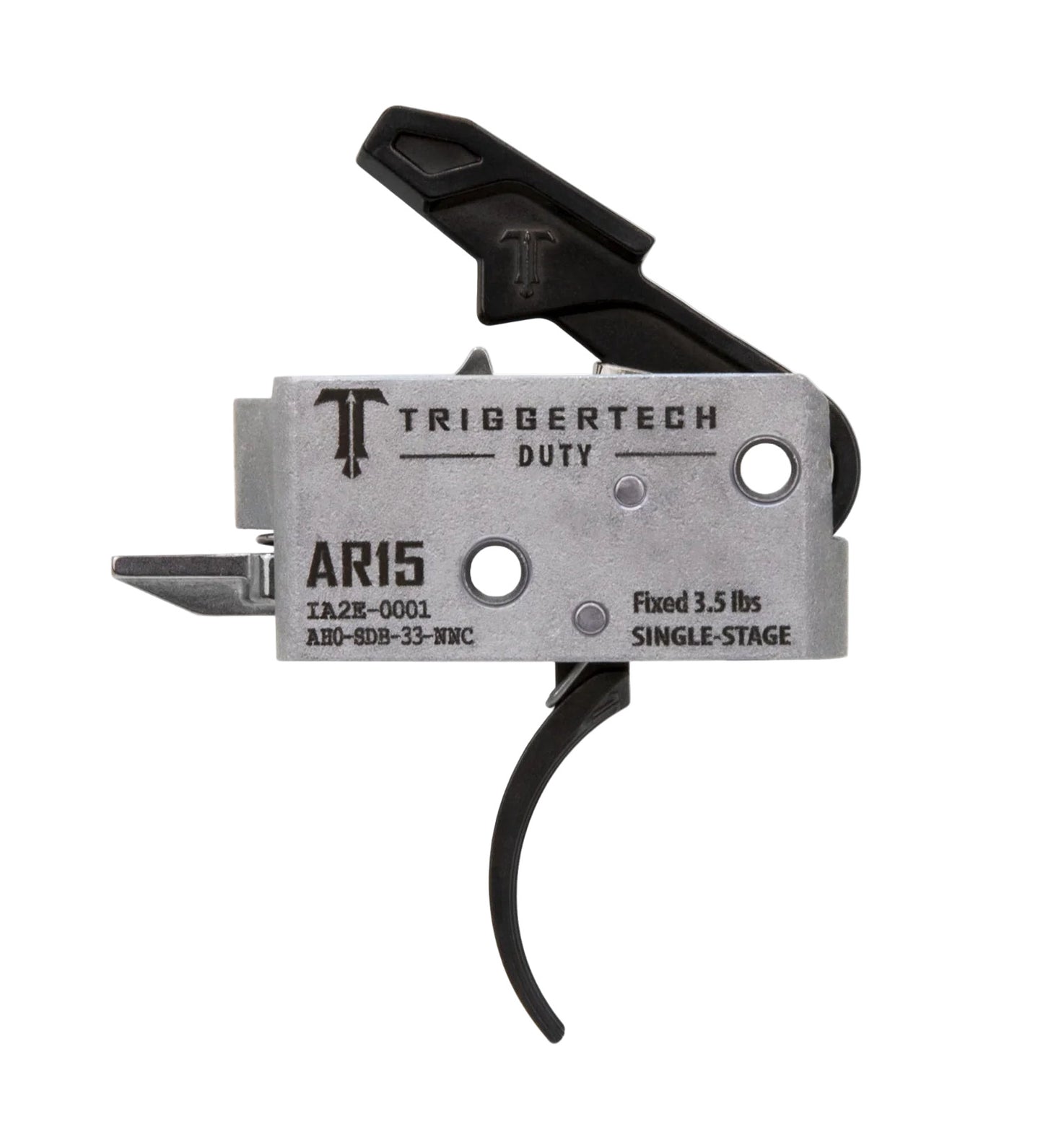 TriggerTech AR15 1-Stage Black Duty Curved