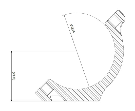 HS50-23D SAKO Interface Rings Ø35 H23/0.91"