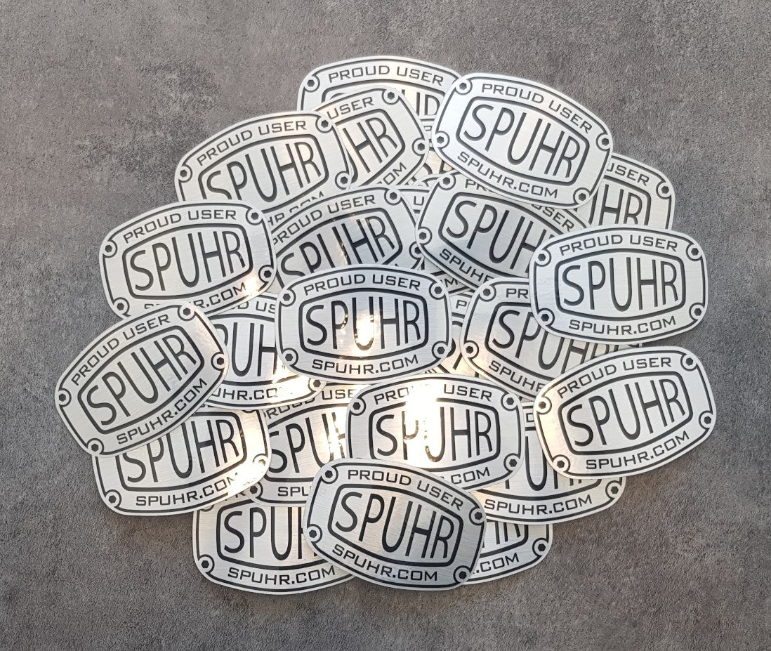 Spuhr Brushed Alloy Sticker