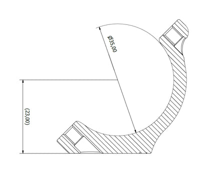 HB50-23D Blaser Interface Rings Ø35 H23/0.91"