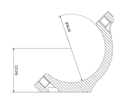 HS60-23A SAKO Aesthetic Rings Ø36 H23/0.91"