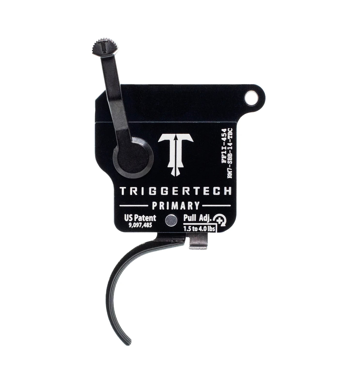 Rem Mod 7 Primary Curved Black