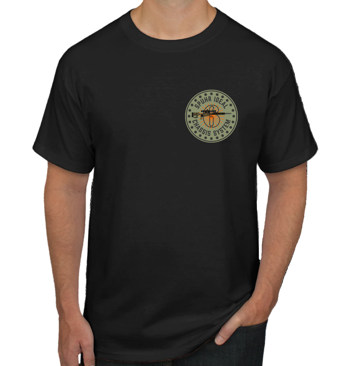 T-Shirt, SICS™, Black/Color, Male, Medium